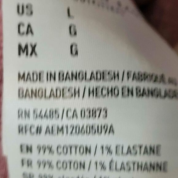 Men's Size Large American Eagle Casual Button Down with Flamingos - Picture 5 of 5